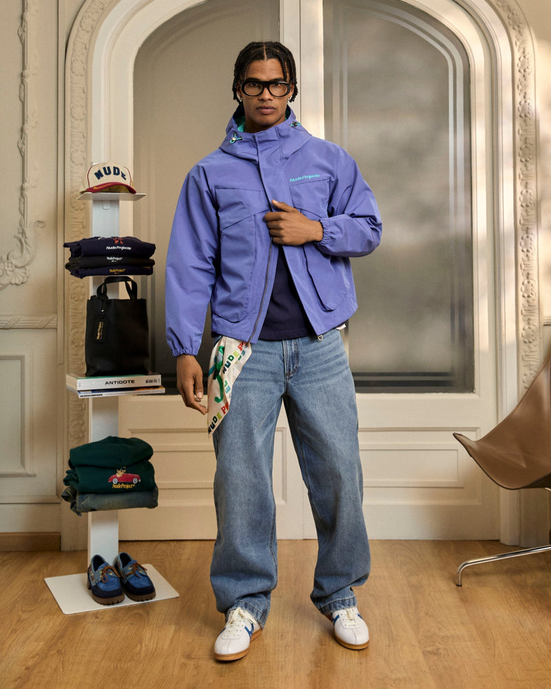 MILESTONES WINDBREAKER JACKET BLUE