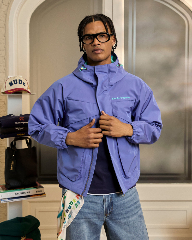 MILESTONES WINDBREAKER JACKET BLUE