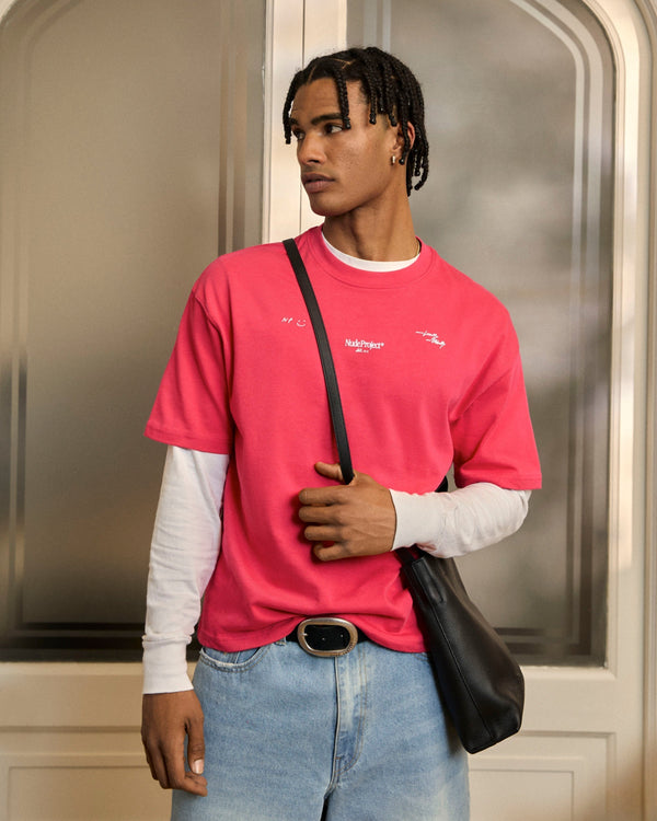 GLOBAL SOON TEE RASPBERRY