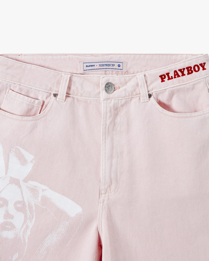 BUNNY DENIM SHORT PINK