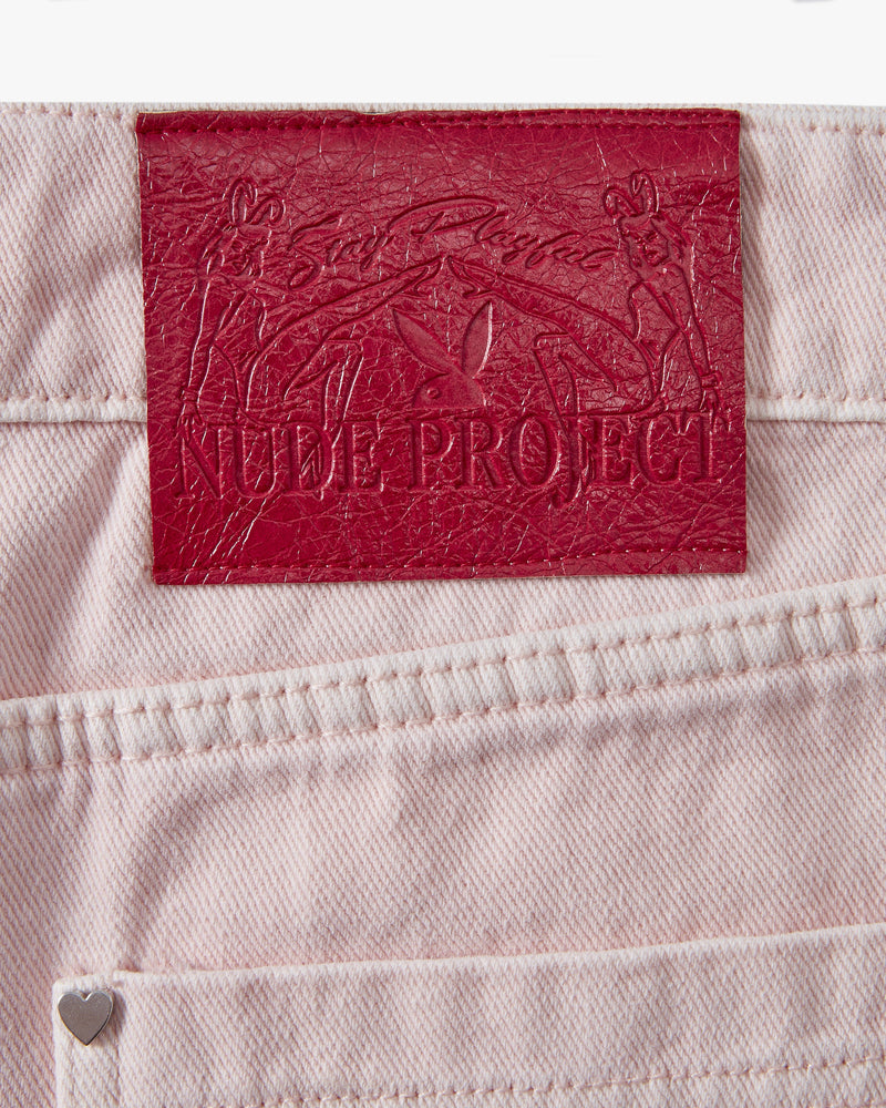 BUNNY DENIM SHORT PINK