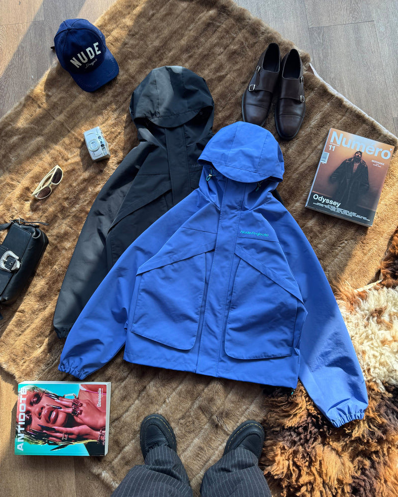 MILESTONES WINDBREAKER JACKET BLUE