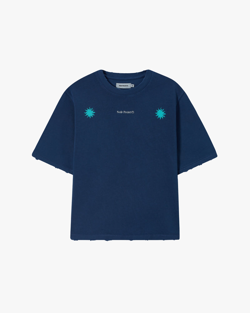 SOLET CROPPED TEE NAVY