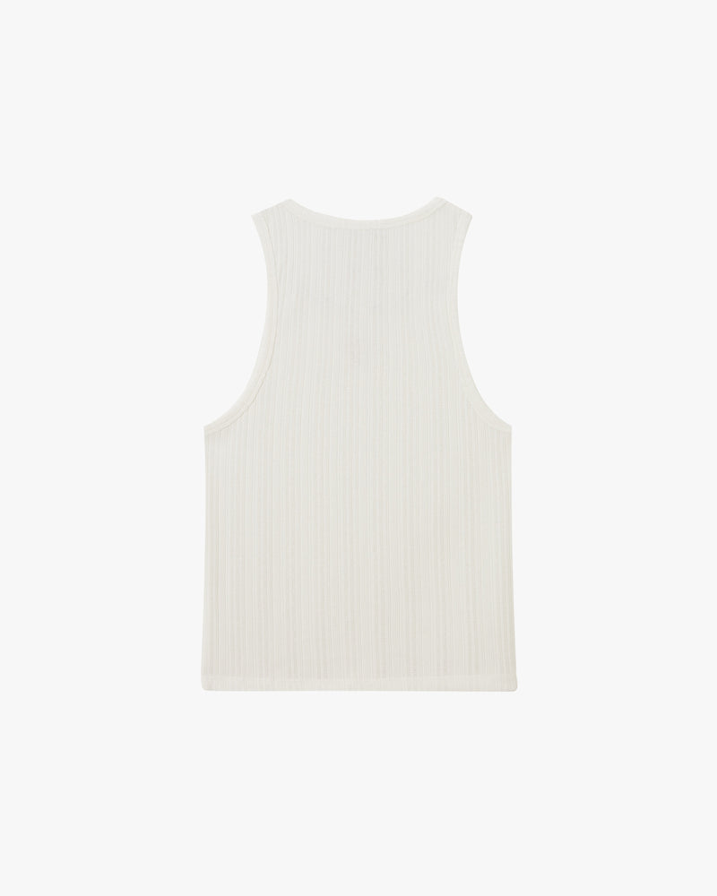 CUT&SEW PLAYBOY TANK TOP OFF-WHITE