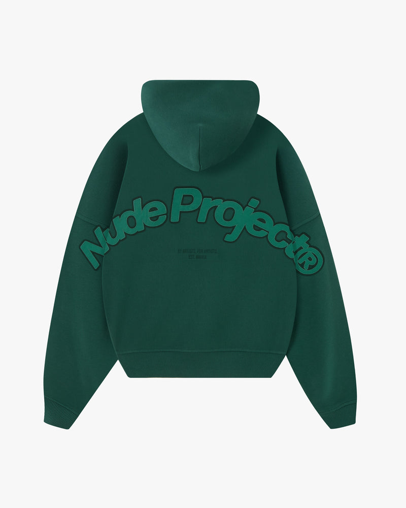 BEAST ZIP-UP HOODIE GREEN