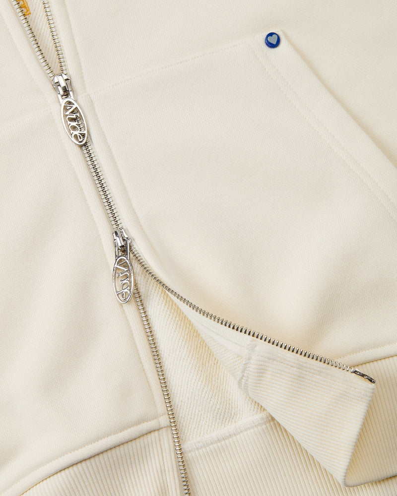 BEAST ZIP-UP HOODIE  MARSHMALLOW