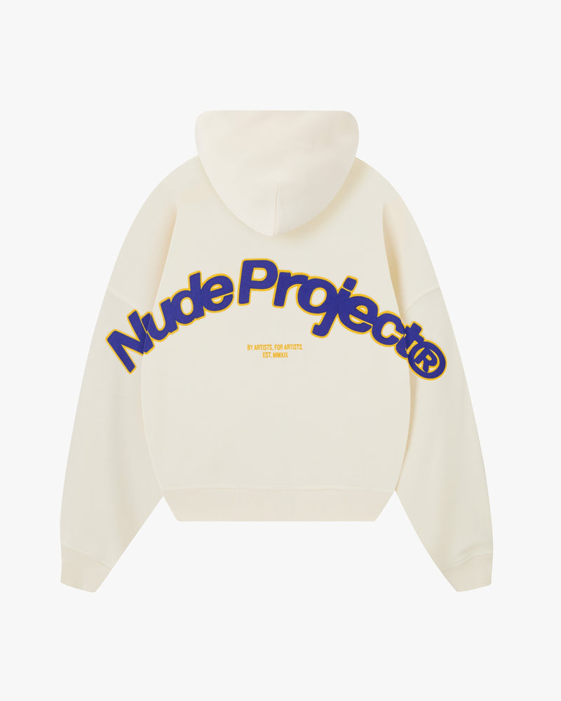 BEAST ZIP-UP HOODIE  MARSHMALLOW