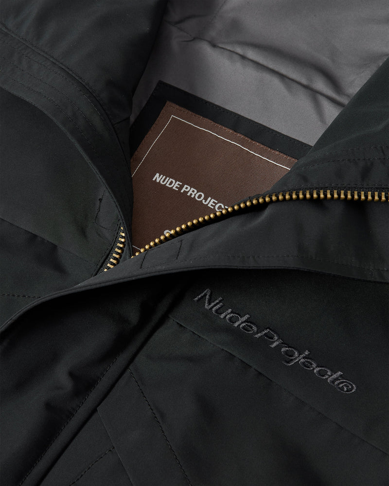 MILESTONES WINDBREAKER JACKET BLACK