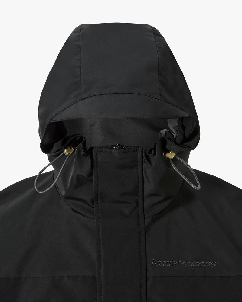 MILESTONES WINDBREAKER JACKET BLACK