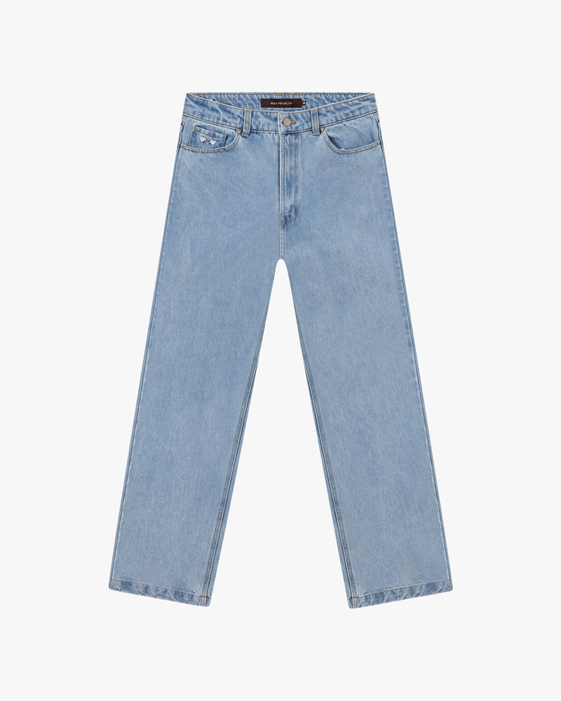 DENIM PANTS WASHED BLUE