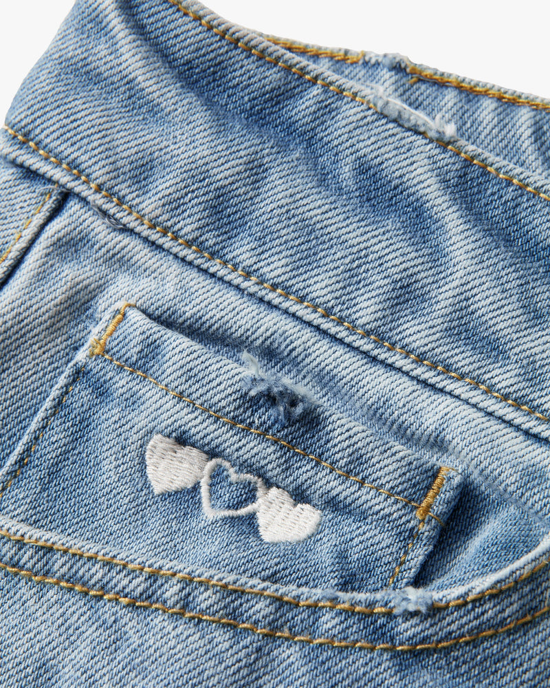 DENIM PANTS WASHED BLUE