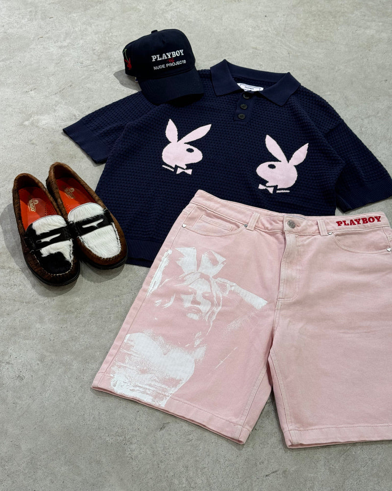 BUNNY DENIM SHORT PINK