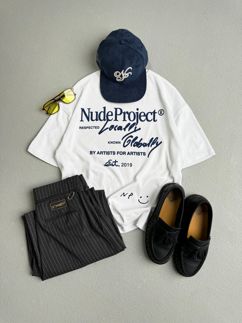 GLOBAL SOON TEE WHITE