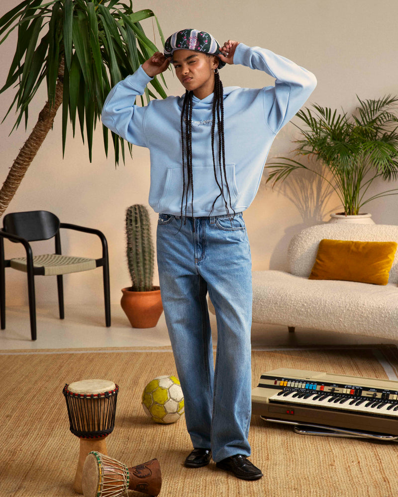 CHAMPION HOODIE LIGHT BLUE