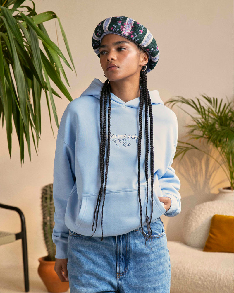 CHAMPION HOODIE LIGHT BLUE