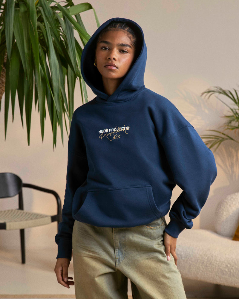 CHAMPION HOODIE NAVY
