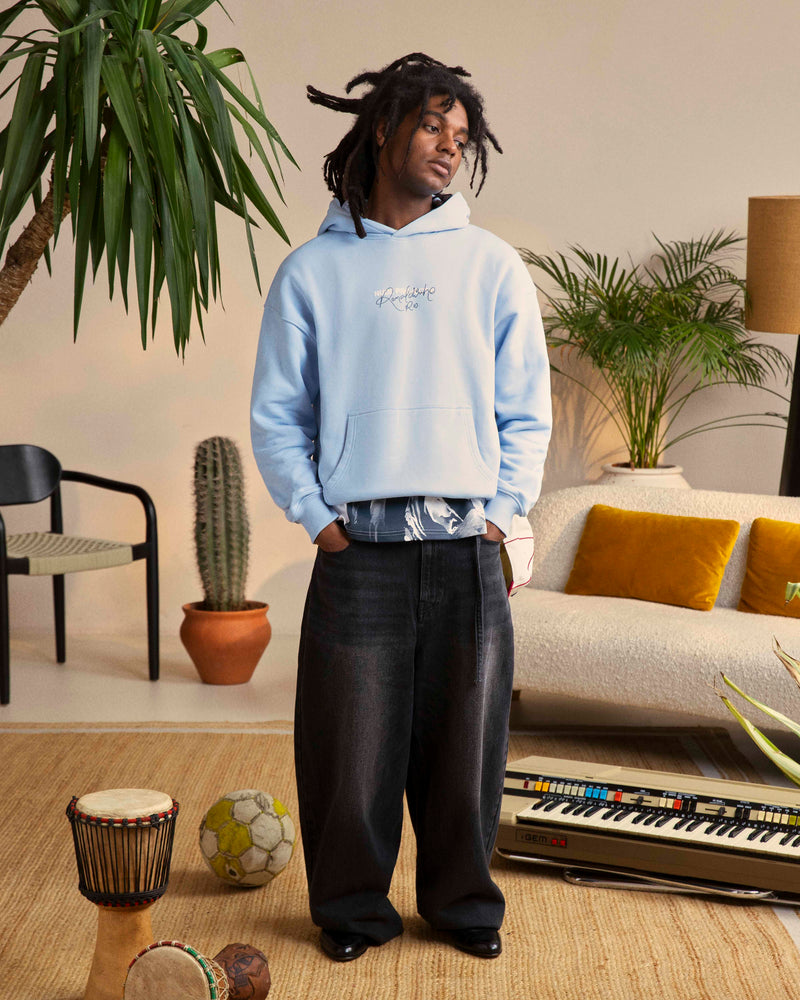 CHAMPION HOODIE LIGHT BLUE