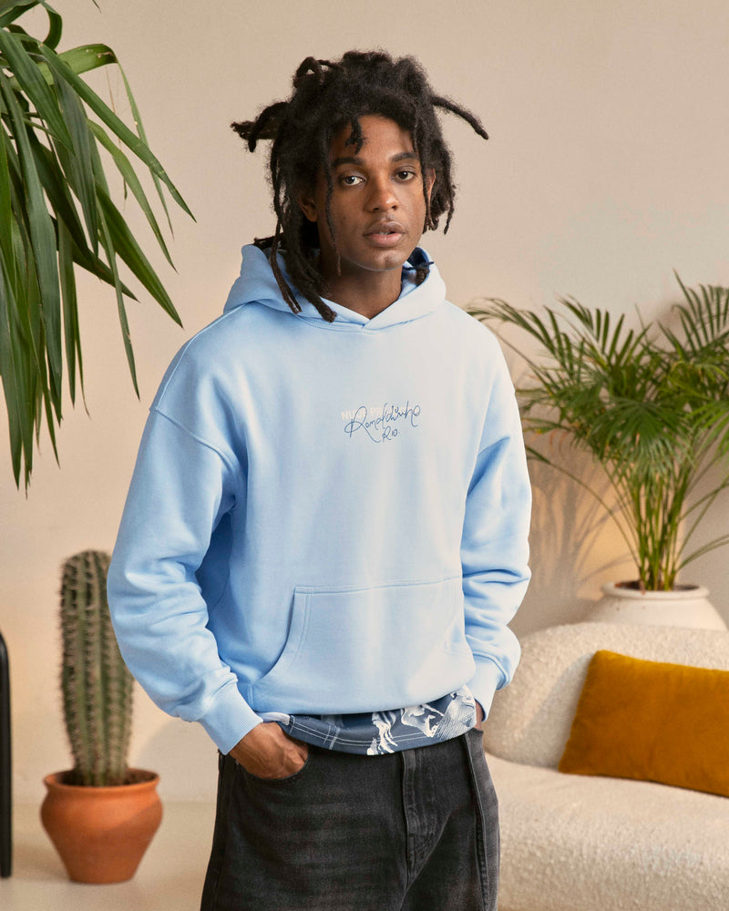 CHAMPION HOODIE LIGHT BLUE