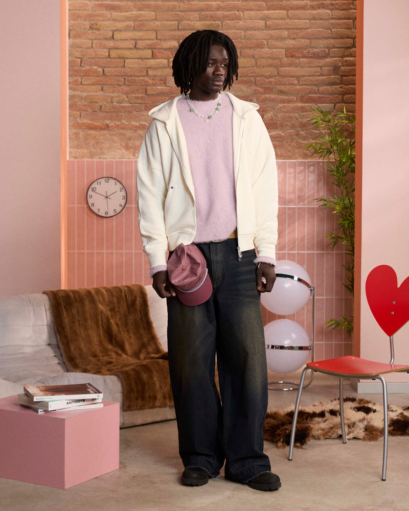 BEAST ZIP-UP HOODIE  MARSHMALLOW