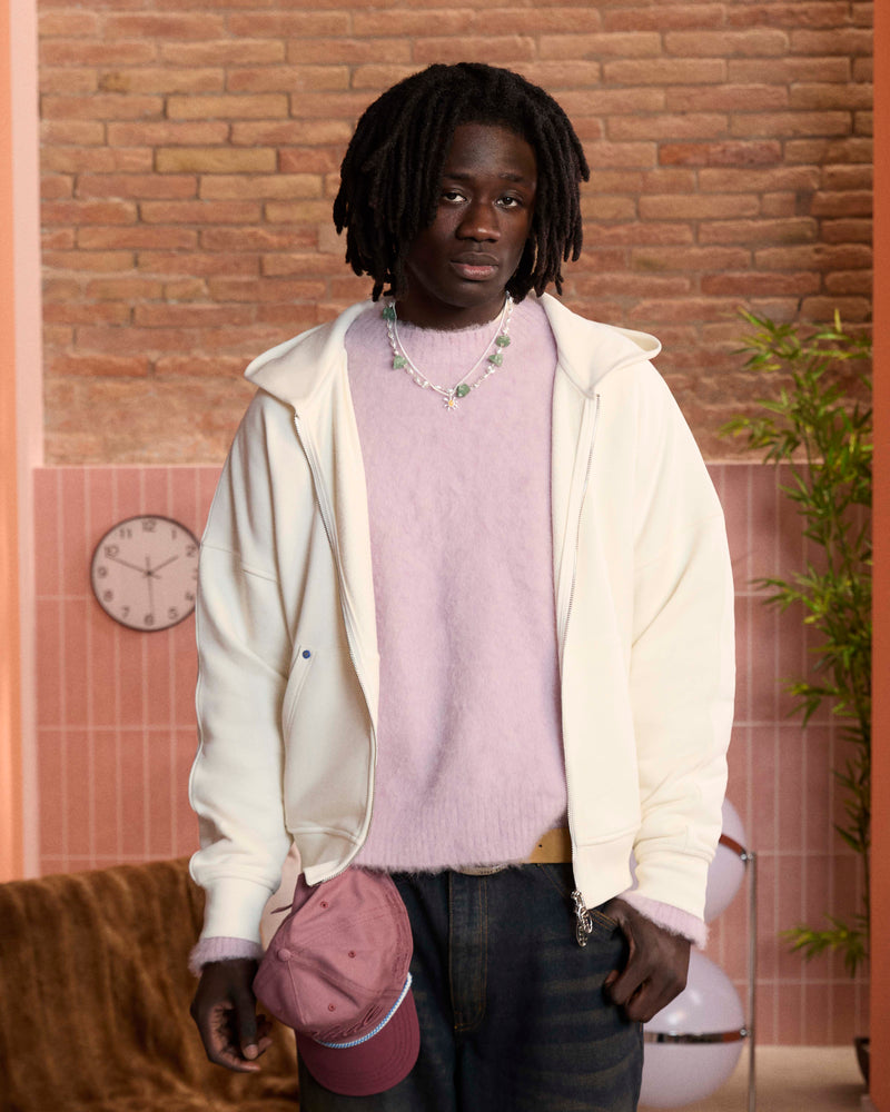 BEAST ZIP-UP HOODIE  MARSHMALLOW