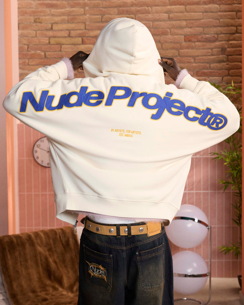 BEAST ZIP-UP HOODIE  MARSHMALLOW