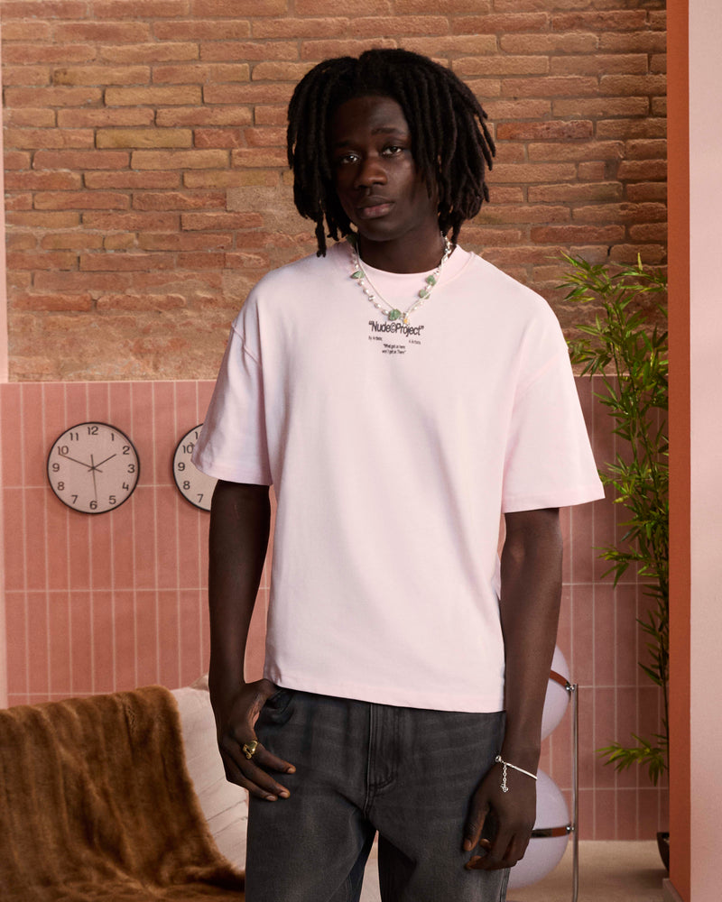 CALCULATOR TEE PINK