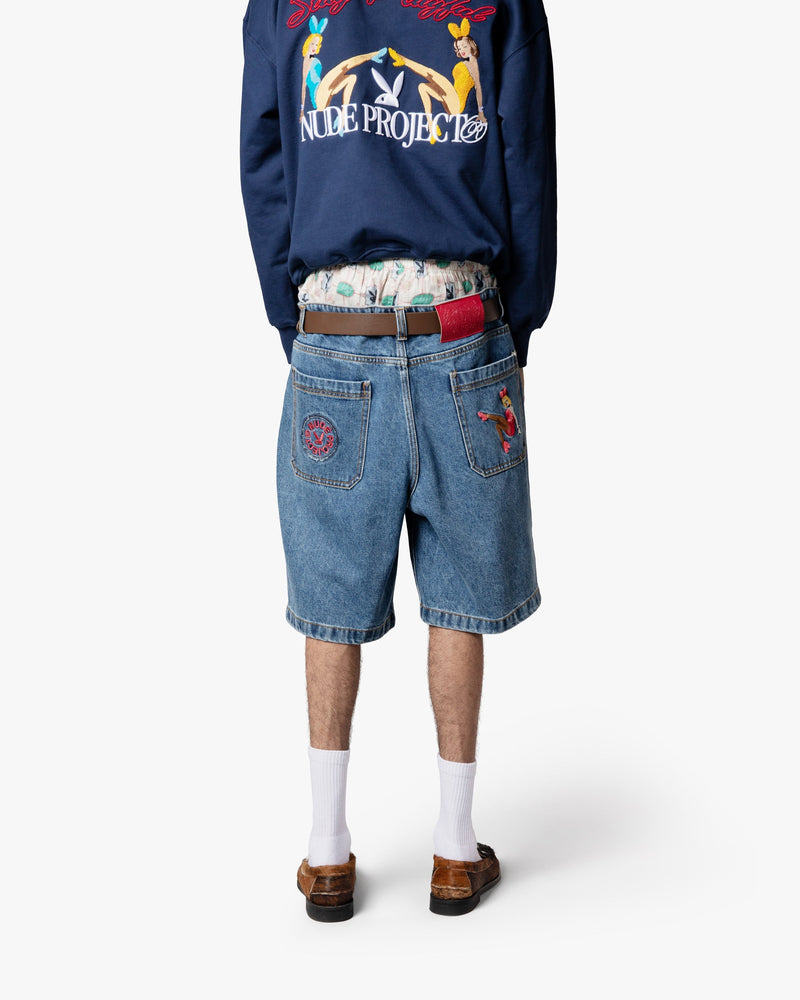 BUNNY DENIM SHORT INDIGO