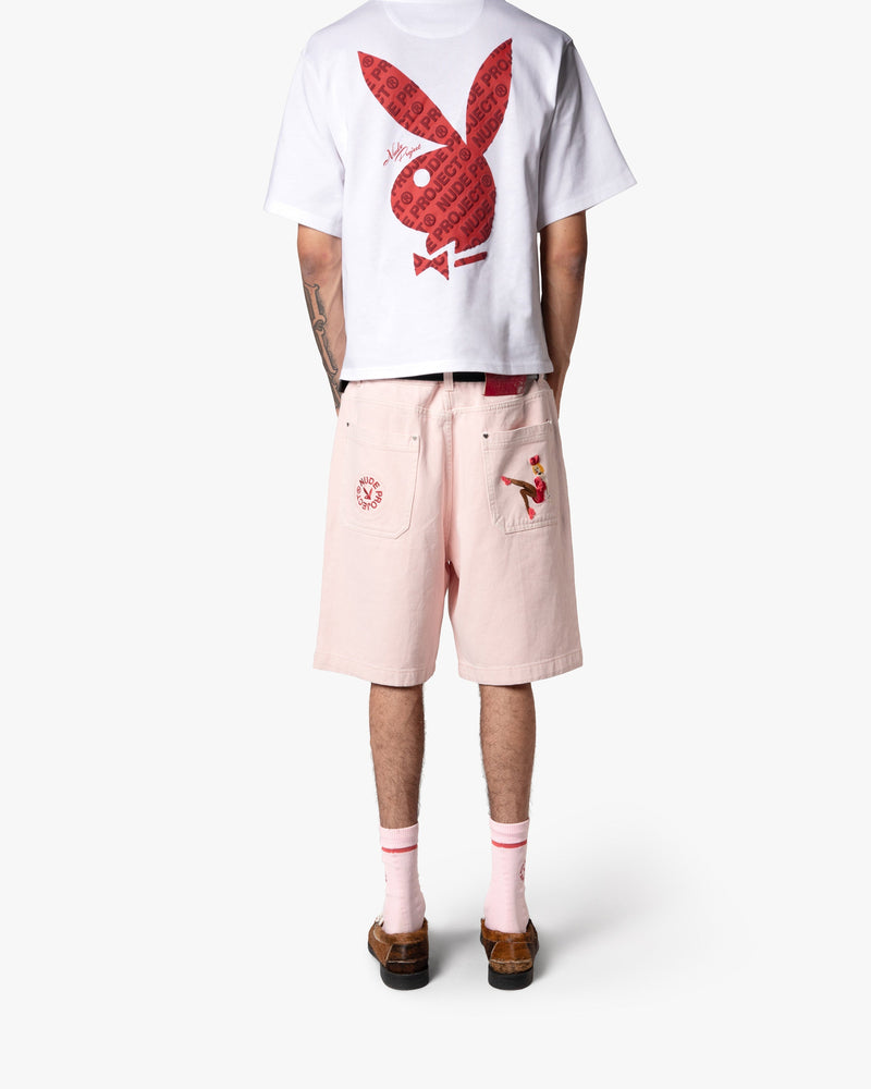 BUNNY DENIM SHORT PINK