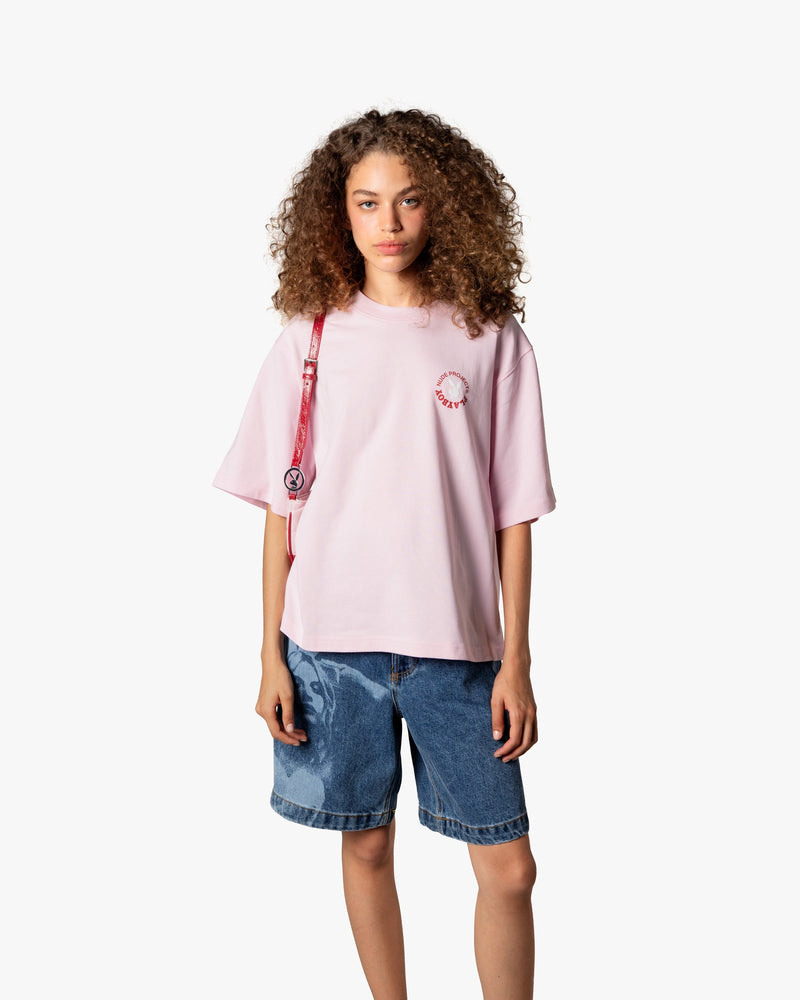 PLAYFUL CROPPED TEE PINK