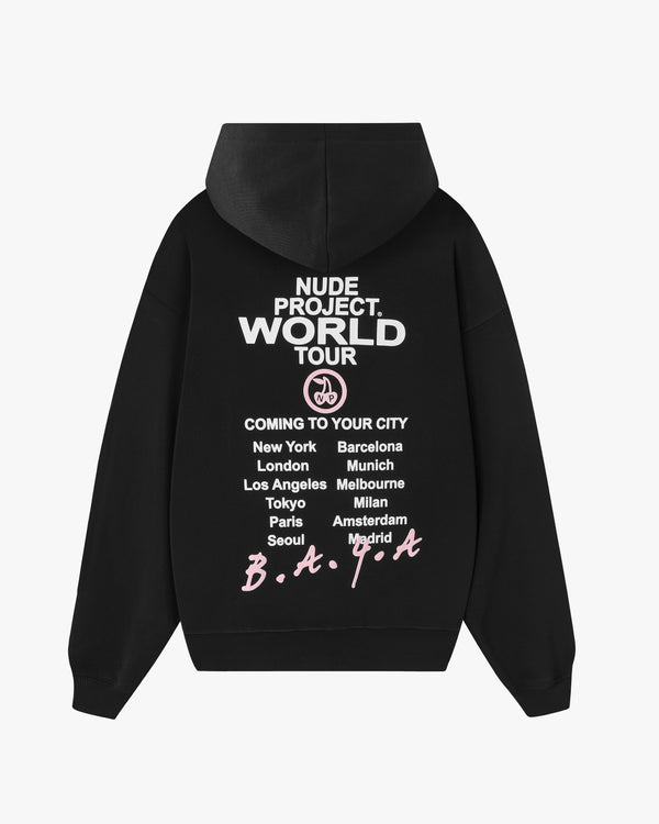 NUDE TOUR HOODIE BLACK