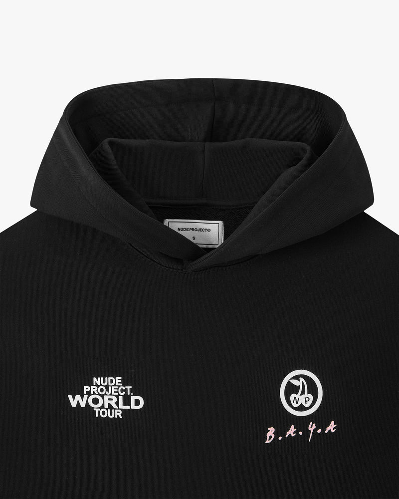 NUDE TOUR HOODIE BLACK