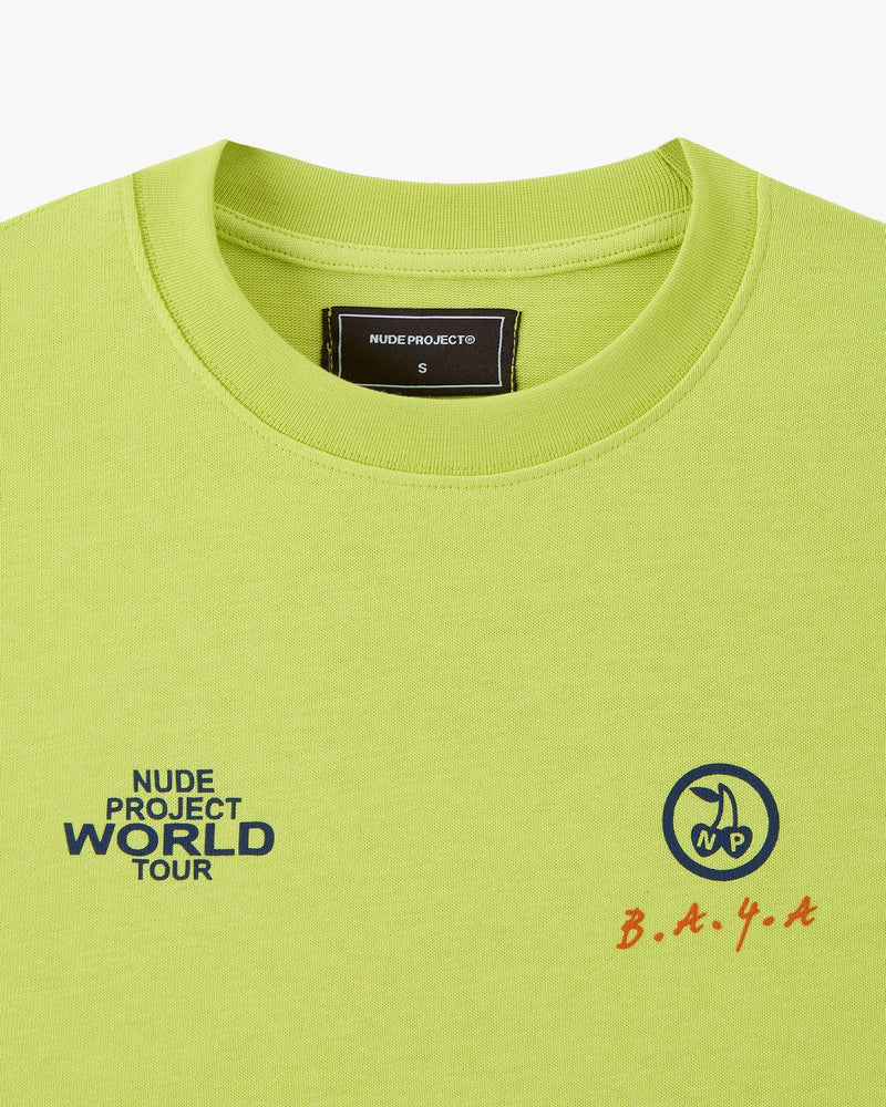 NUDE TOUR TEE GREEN