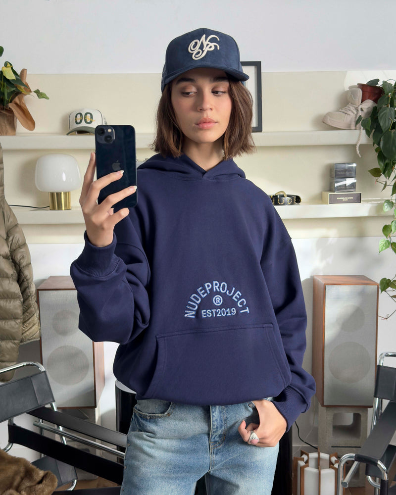 SWANS HOODIE NAVY