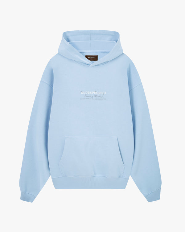 SCULPTURE HOODIE LIGHT BLUE