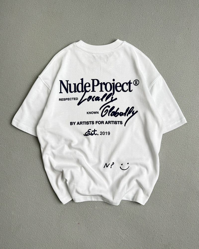 GLOBAL SOON TEE WHITE