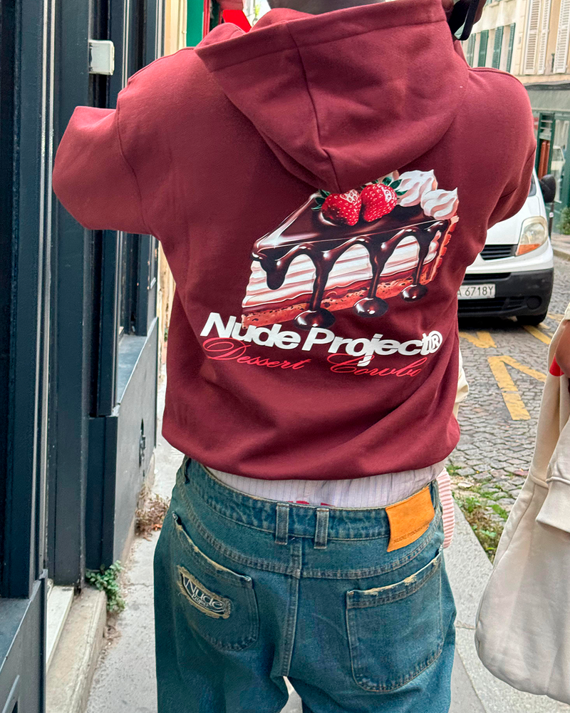 LA TARTE HOODIE BURGUNDY