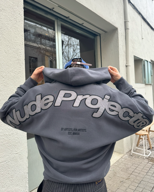 BEAST ZIP-UP HOODIE ASH